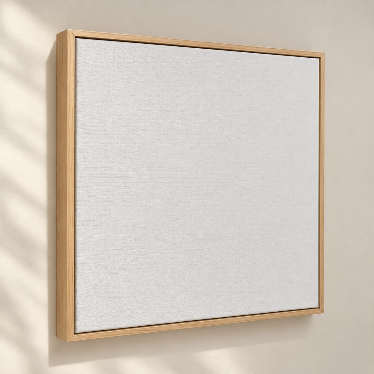 Pro Grade Cotton Duck pre-framed canvas, angled view