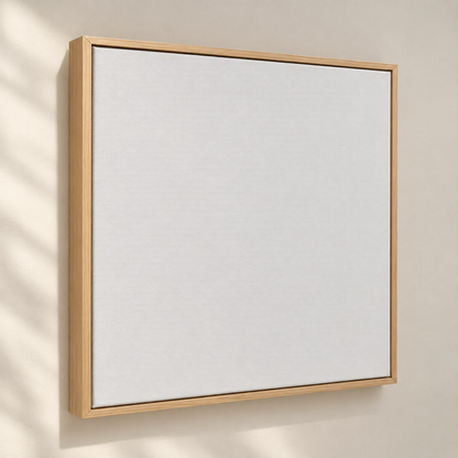 Pro Grade Cotton Duck pre-framed canvas, angled view
