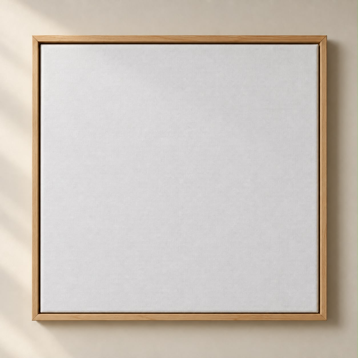 Pro Grade Cotton Duck pre-framed canvas, front view